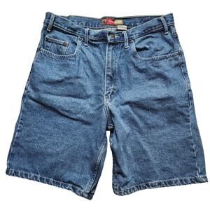 Berne Work Shorts Mens Size 34R Blue Denim Jorts Vintage 100% Cotton